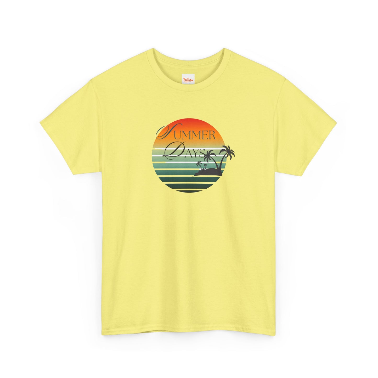 Palm Tree Tee - Summer Days Unisex Heavy Cotton Tee