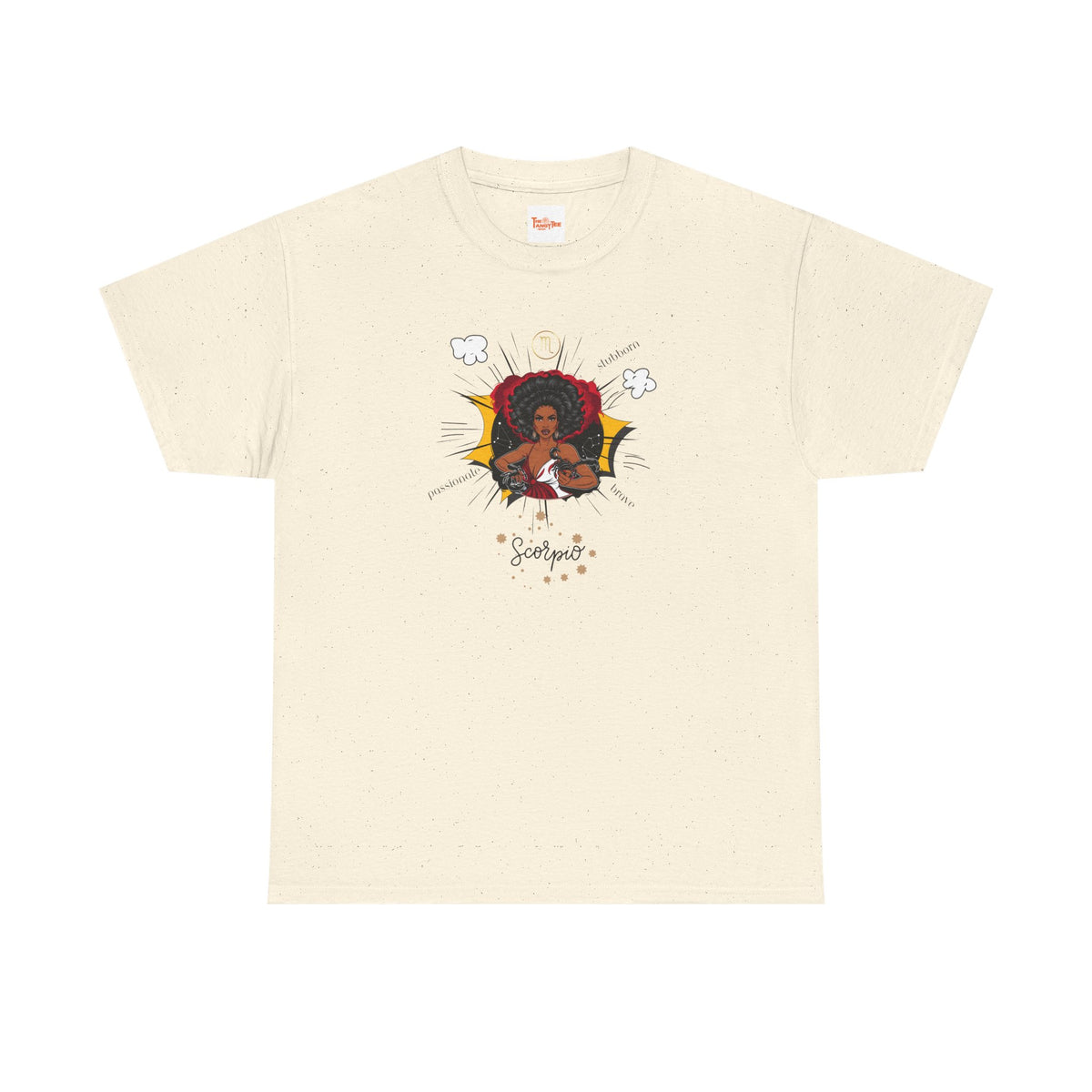 Scorpio Black Woman Zodiac T-Shirt — Scorpio Traits Graphic Tee