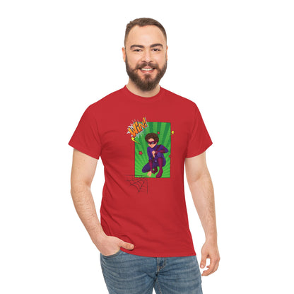Win Superheroine T-Shirt — Action Pose Graphic Tee