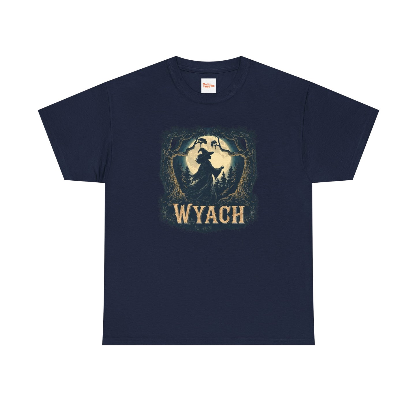 Wyach Night Witch Tee — African American Silhouette Forest Graphic T-Shirt