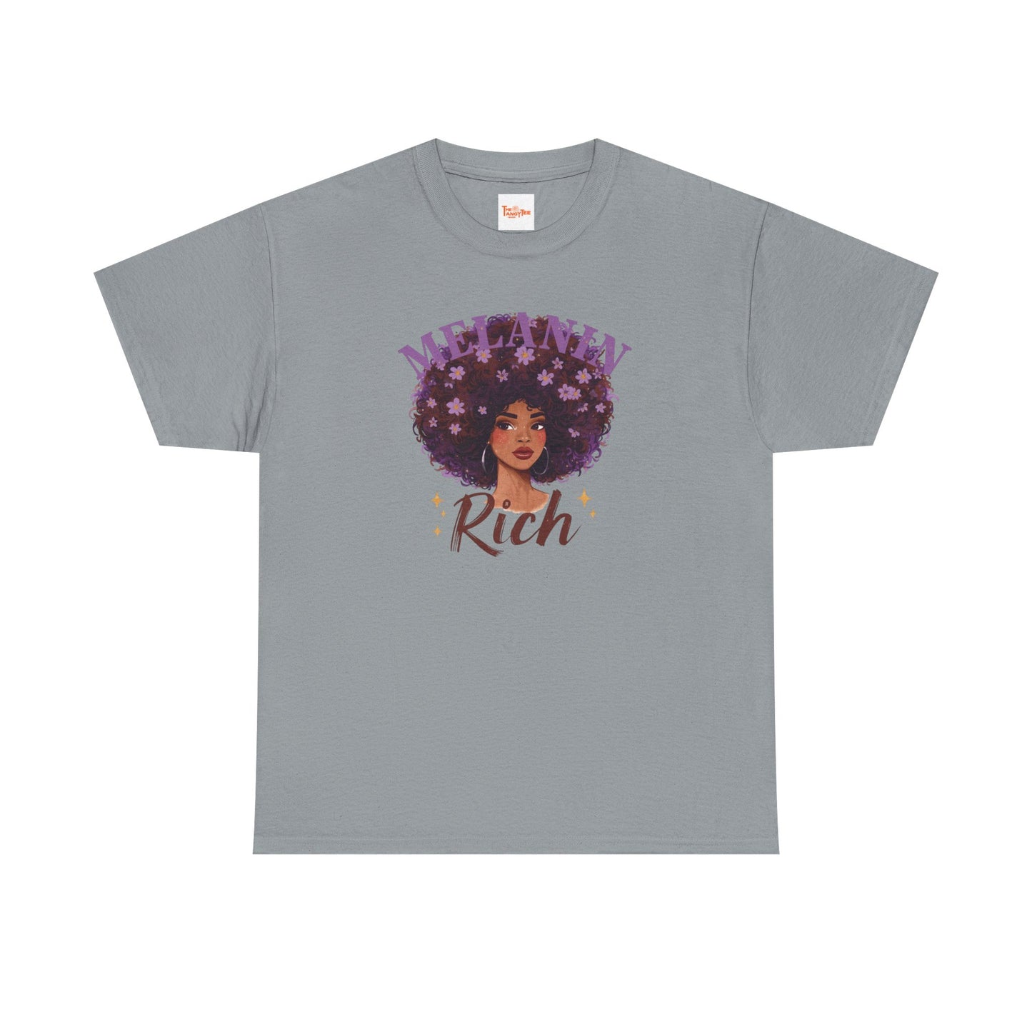 Melanin Rich Afro Floral T-Shirt