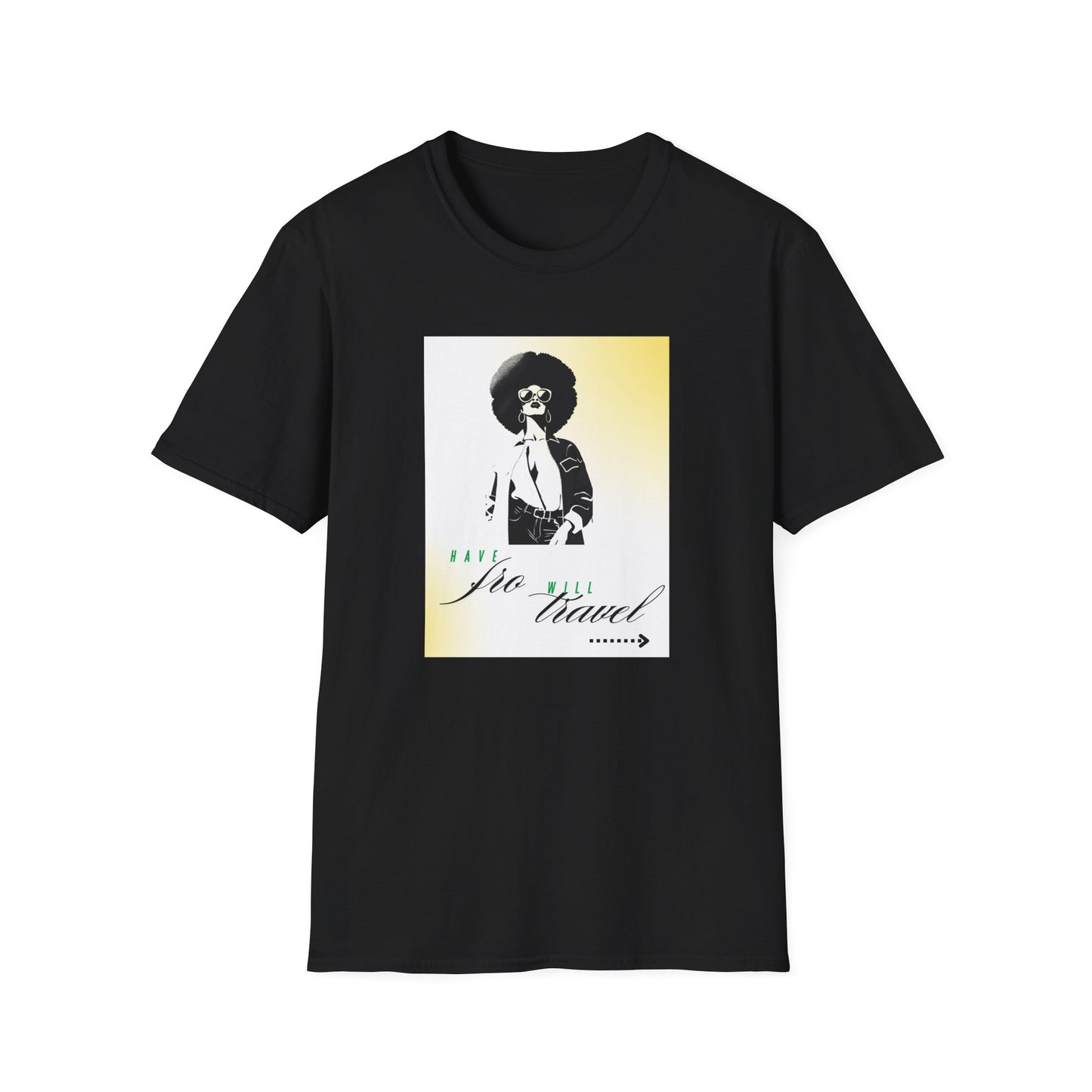 Have Fro, Will Travel Afro Graphic T-Shirt