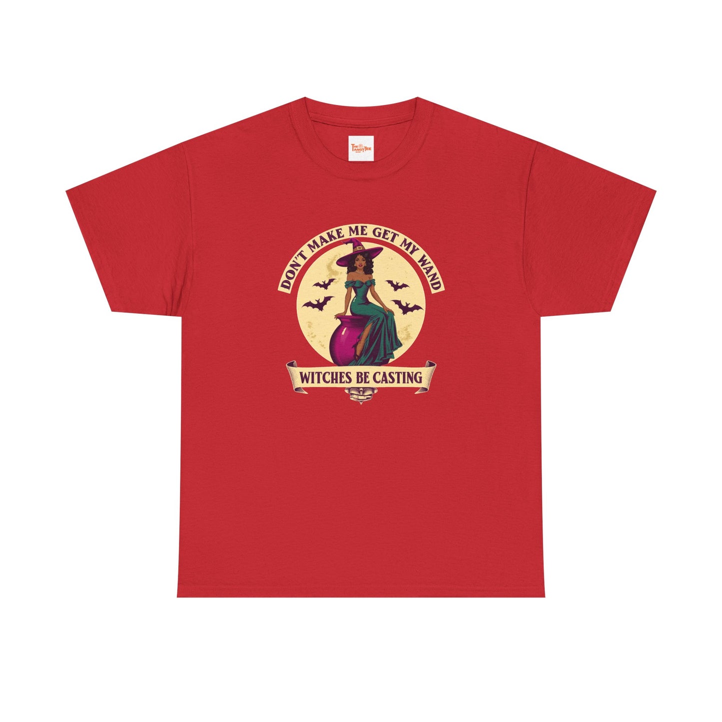 Witches Be Casting Tee — Vintage Witch Halloween T‑Shirt