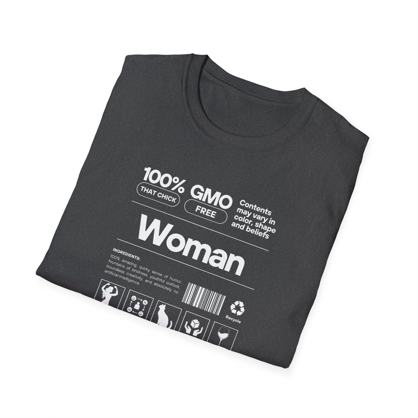 Unisex Softstyle T-Shirt with Product Label Design for Woman