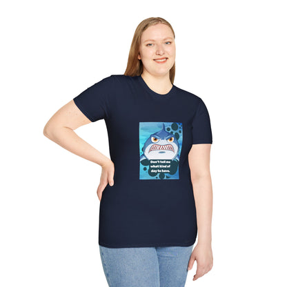 Attitude Shark Graphic Unisex T-Shirt