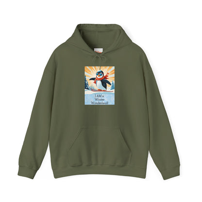 Hooded Sweatshirt Winter Wonderland Penguin