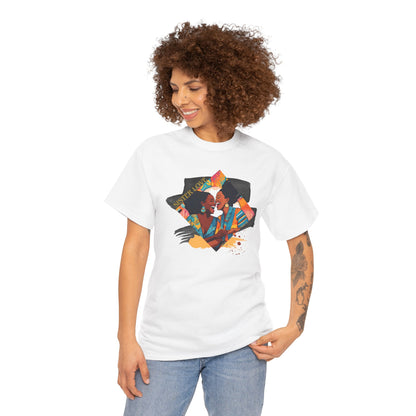 Sister Love T-Shirt, Black Woman Art