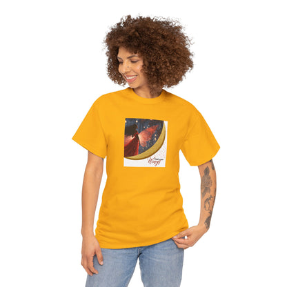 Find Your Wings T-Shirt — Black Woman Night Forest Graphic Tee with Glitter Wings
