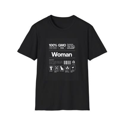 Unisex Softstyle T-Shirt with Product Label Design for Woman