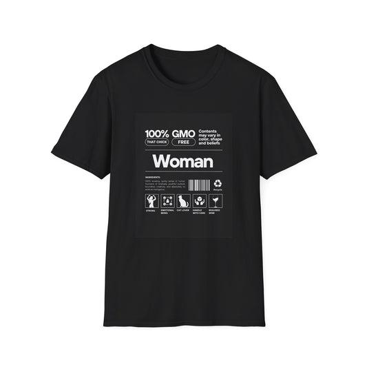 Unisex Softstyle T-Shirt with Product Label Design for Woman