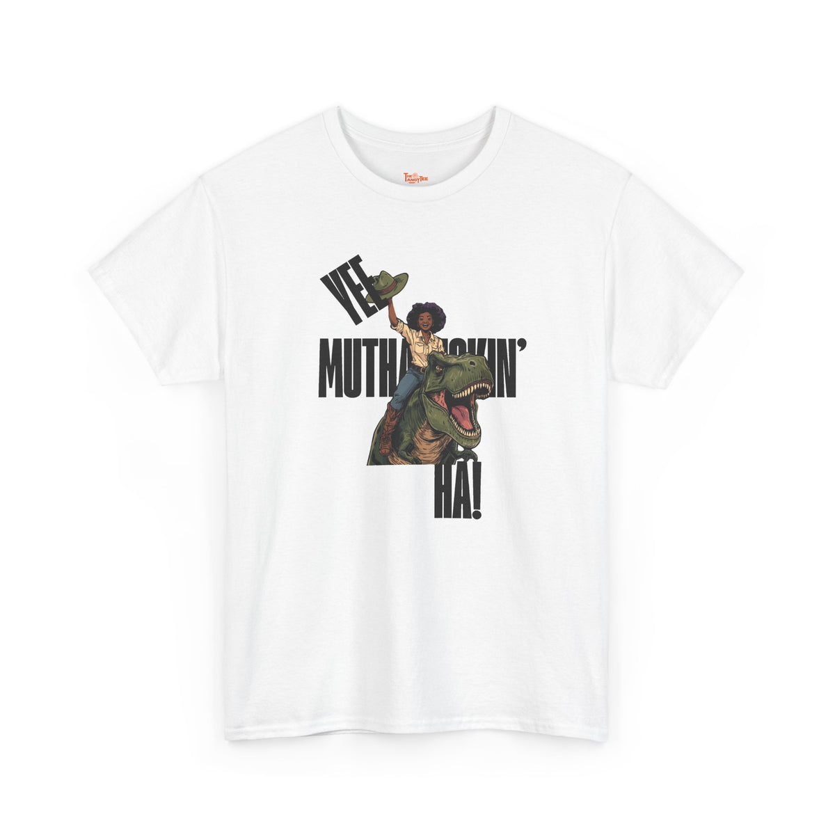 Dinosaur Rider Tee — "Yee Muthafuckin' Ha!" Graphic T-Shirt