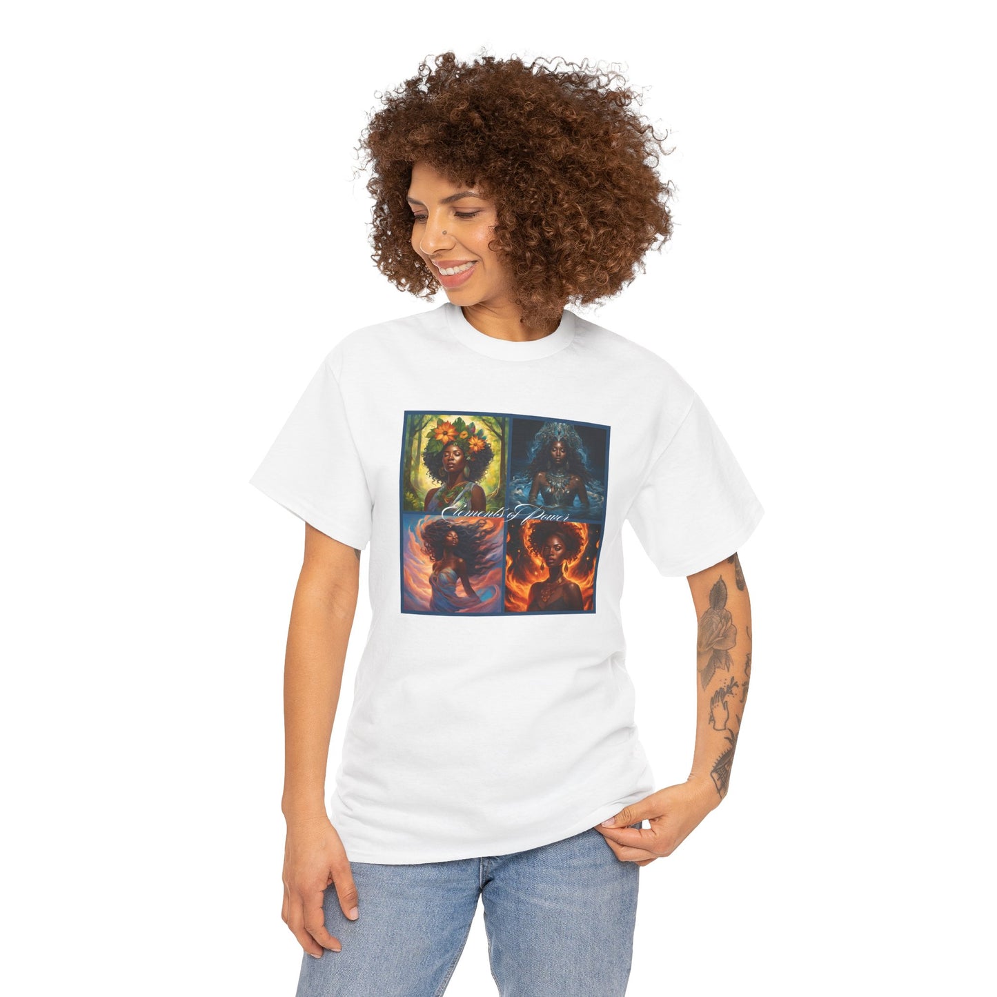 Elements of Power Unisex Tee - Earth Wind Fire Water