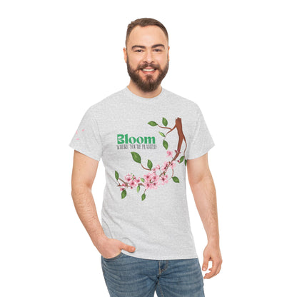 Graphic Tee - Bloom Where You're Planted, Trailing Vines Design