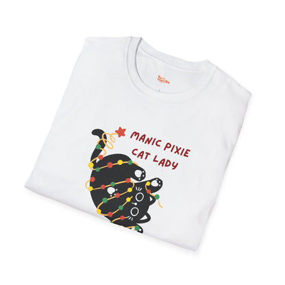 Cat Lady Unisex T-Shirt - Manic Pixie Cat Graphic Tee