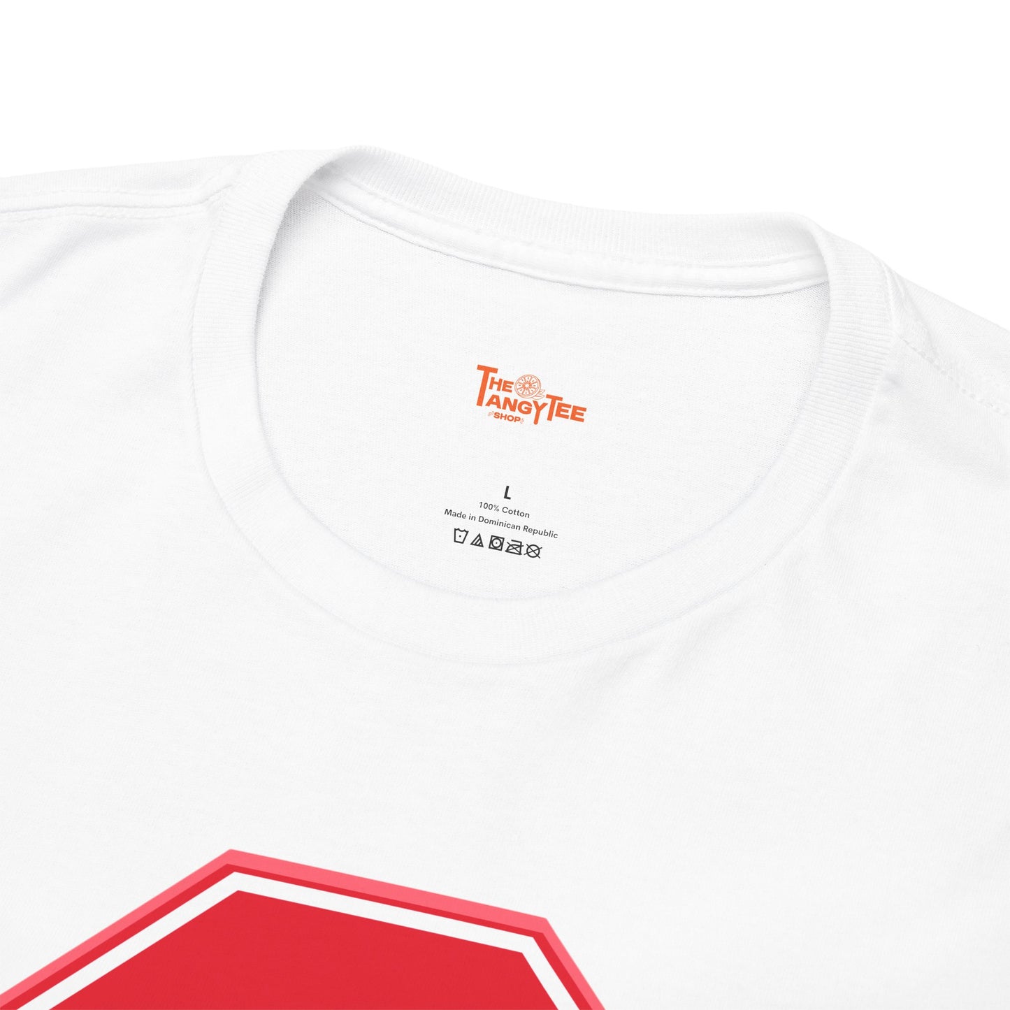 Whoa Graphic Red Octagon Sign Unisex Tee