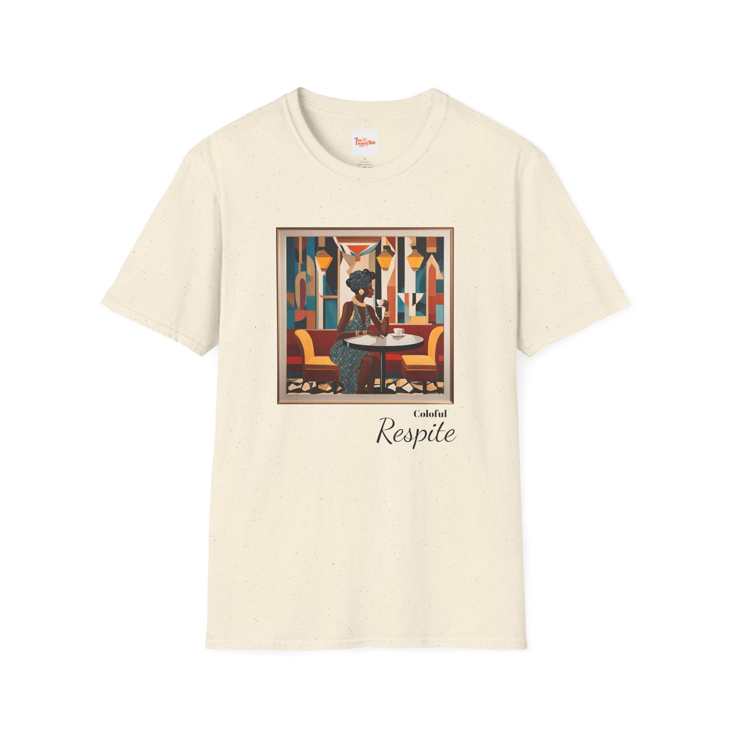 Art Deco Woman Colorful Respite Graphic T-Shirt