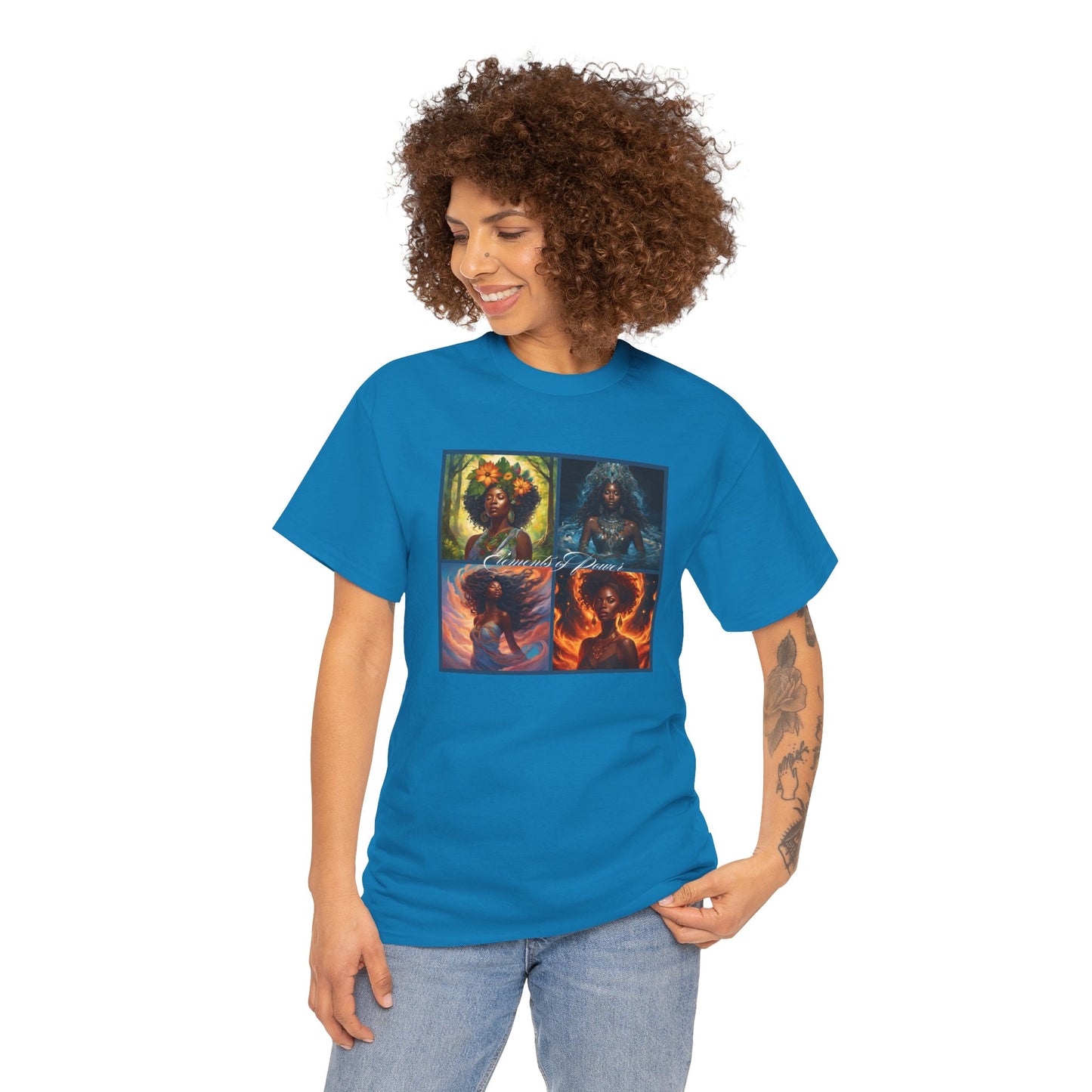 Elements of Power Unisex Tee - Earth Wind Fire Water