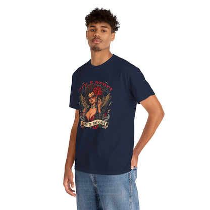 Gen X Rebel T-Shirt — African American Woman with Guitars & Roses Graphic