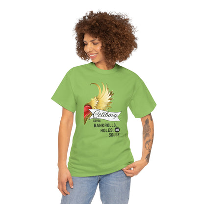 Celibacy Saves Unisex Tee with Heart Wings Graphic