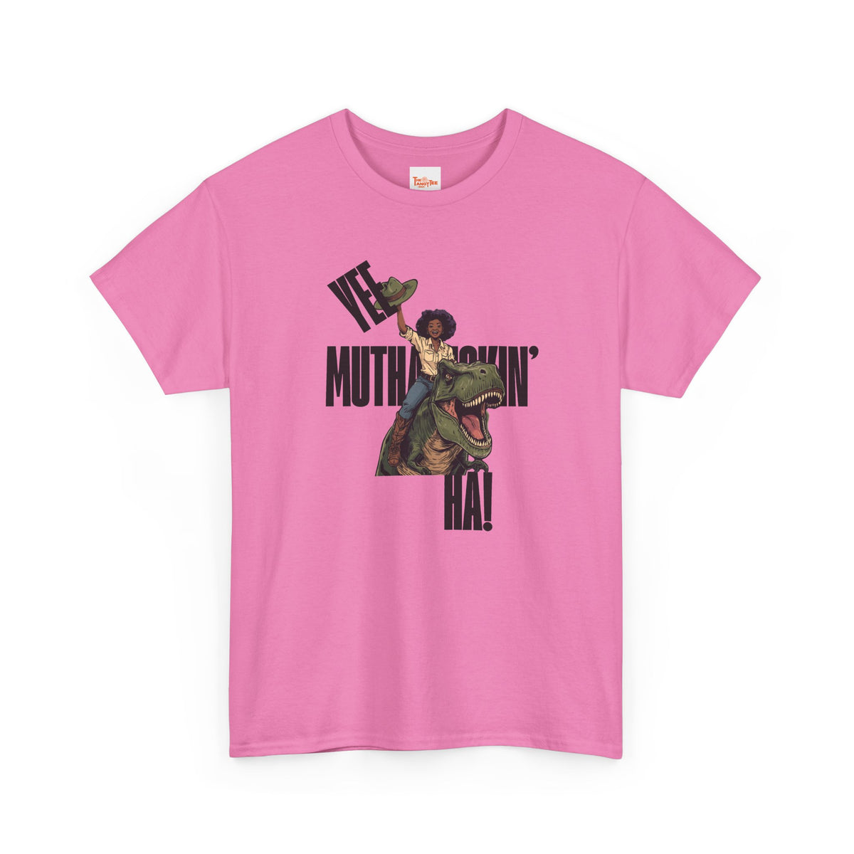 Dinosaur Rider Tee — "Yee Muthafuckin' Ha!" Graphic T-Shirt