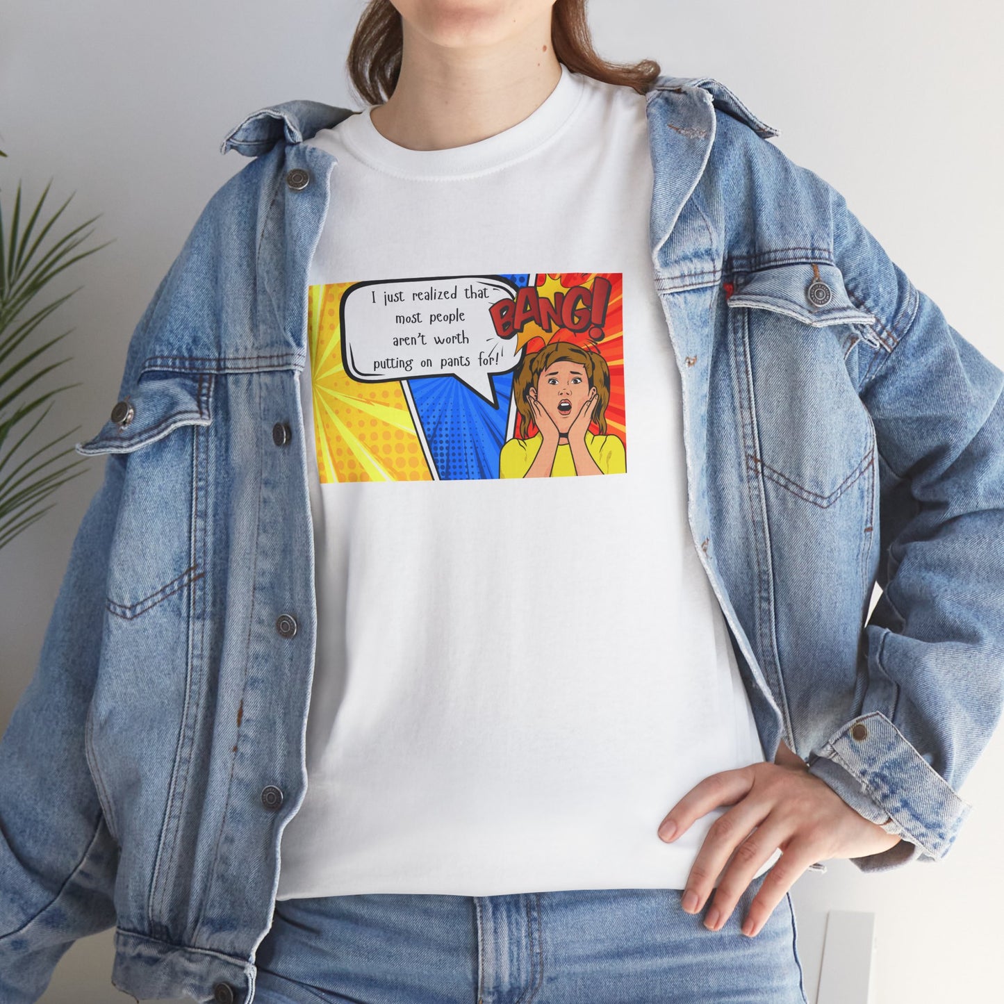 Shocked Girl Unisex Tee - I Just Realized Graphic