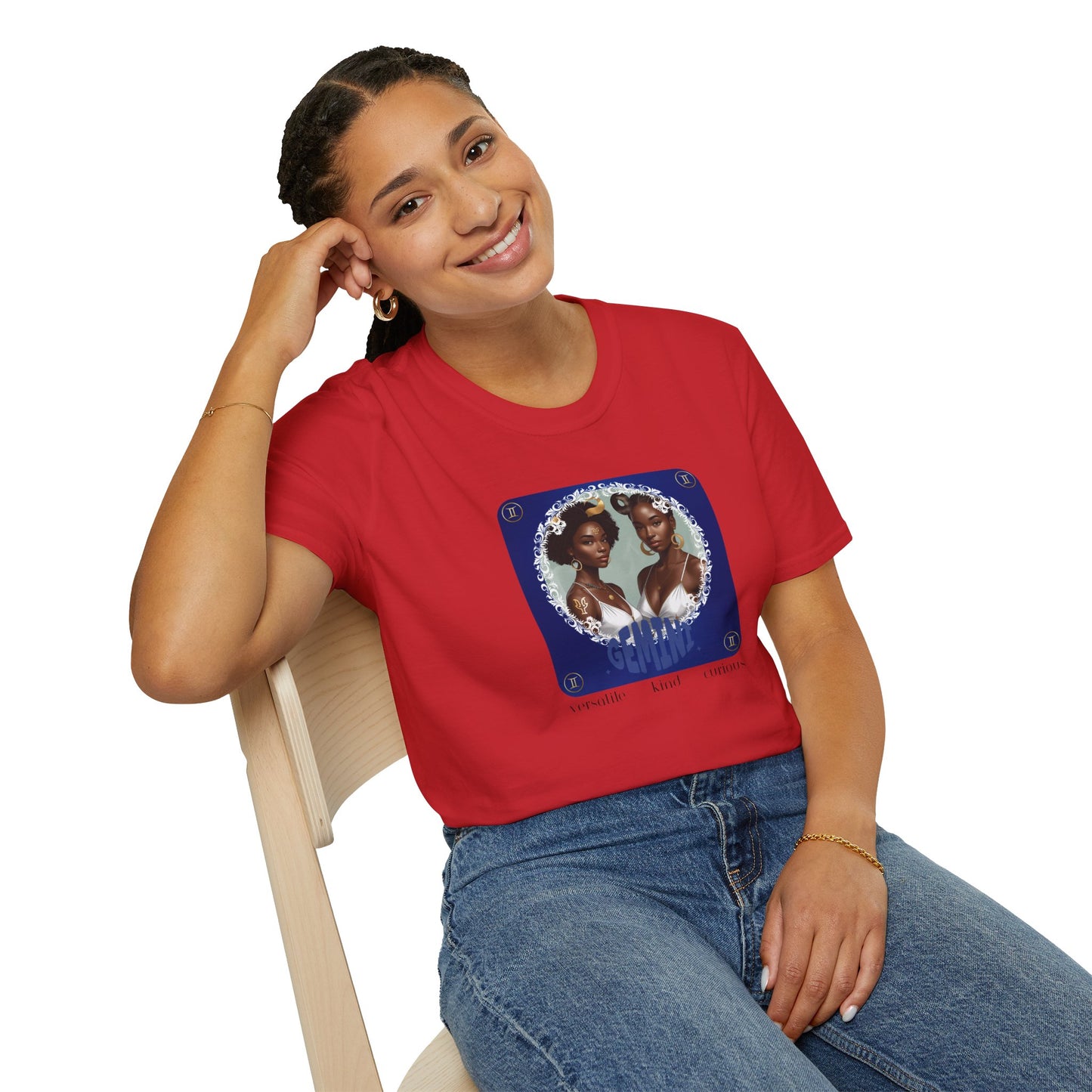 Gemini Zodiac Women's T-Shirt with Graphic Design