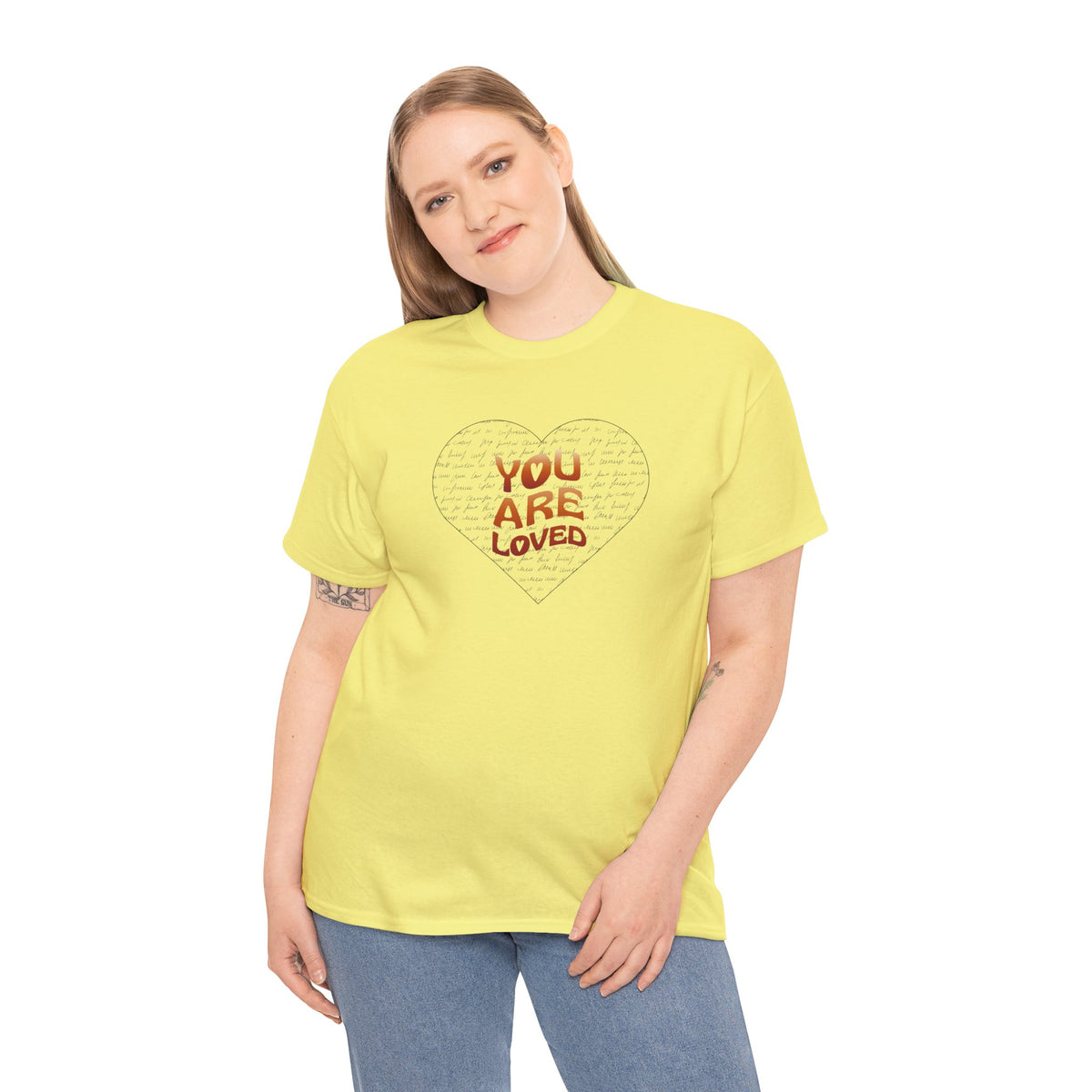 You Are Loved Heart T-Shirt — Inspirational Graphic Tee