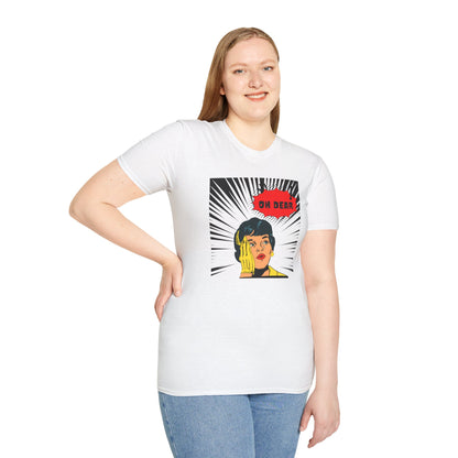 Comic Woman Unisex T-Shirt - 'Oh Dear' Graphic