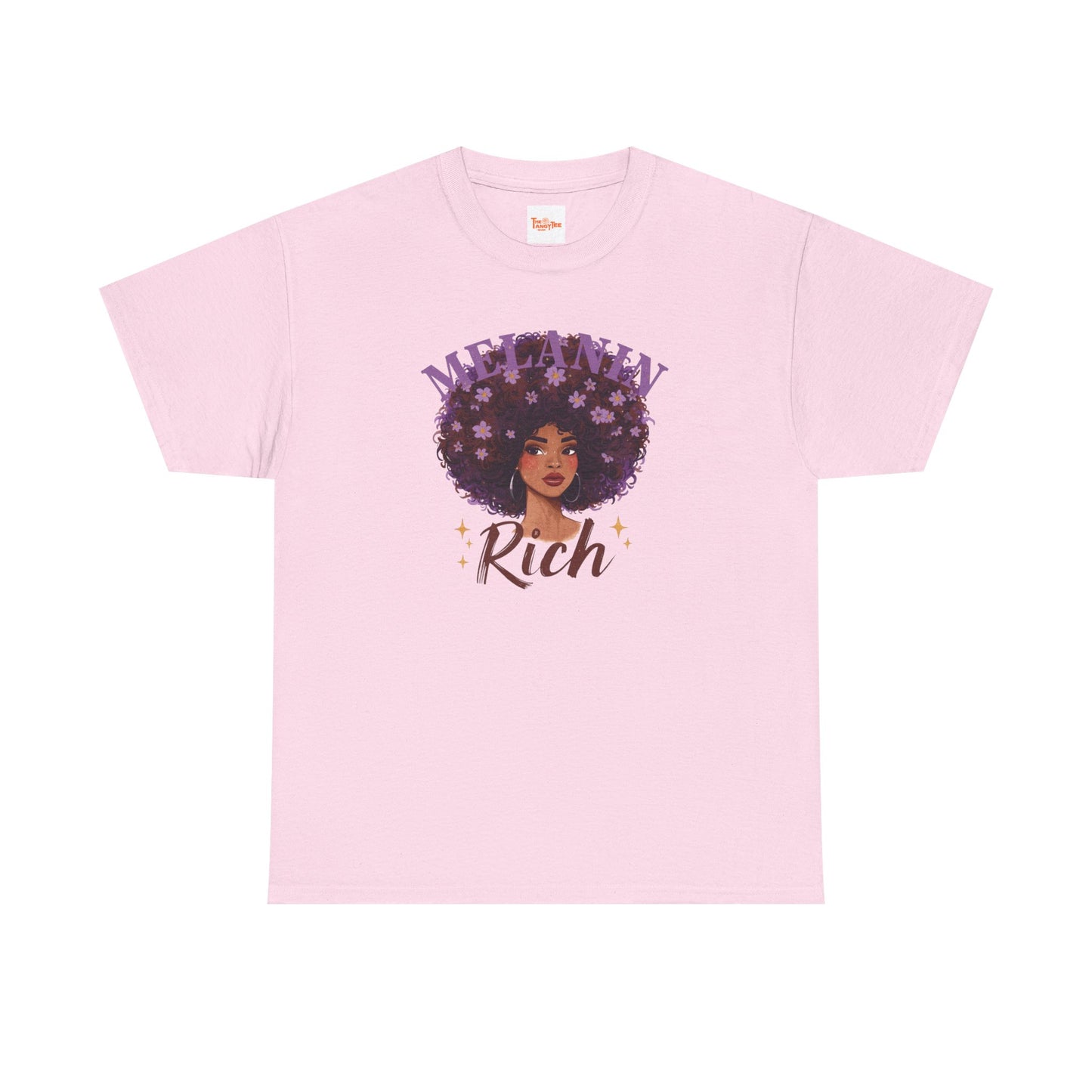 Melanin Rich Afro Floral T-Shirt