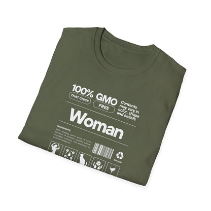 Unisex Softstyle T-Shirt with Product Label Design for Woman