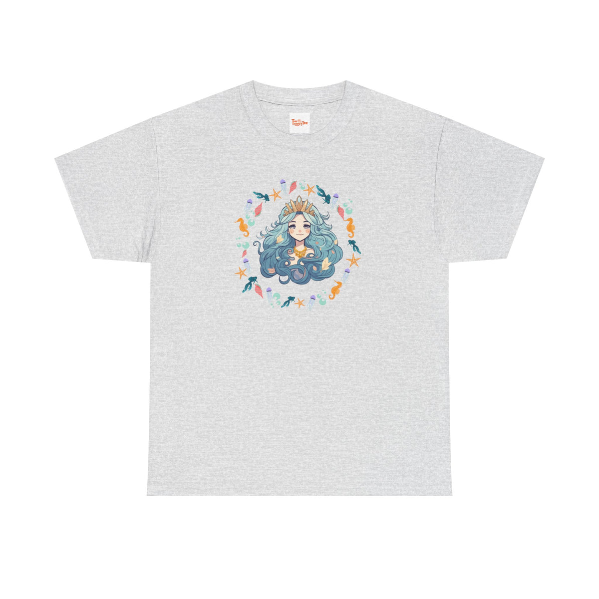 Mermaid Face Tee — Sea Life Graphic T-Shirt