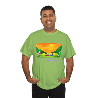 Coffee with a Friend Tee — 'Never Be Too Busy for Coffee' Sunset Park Graphic