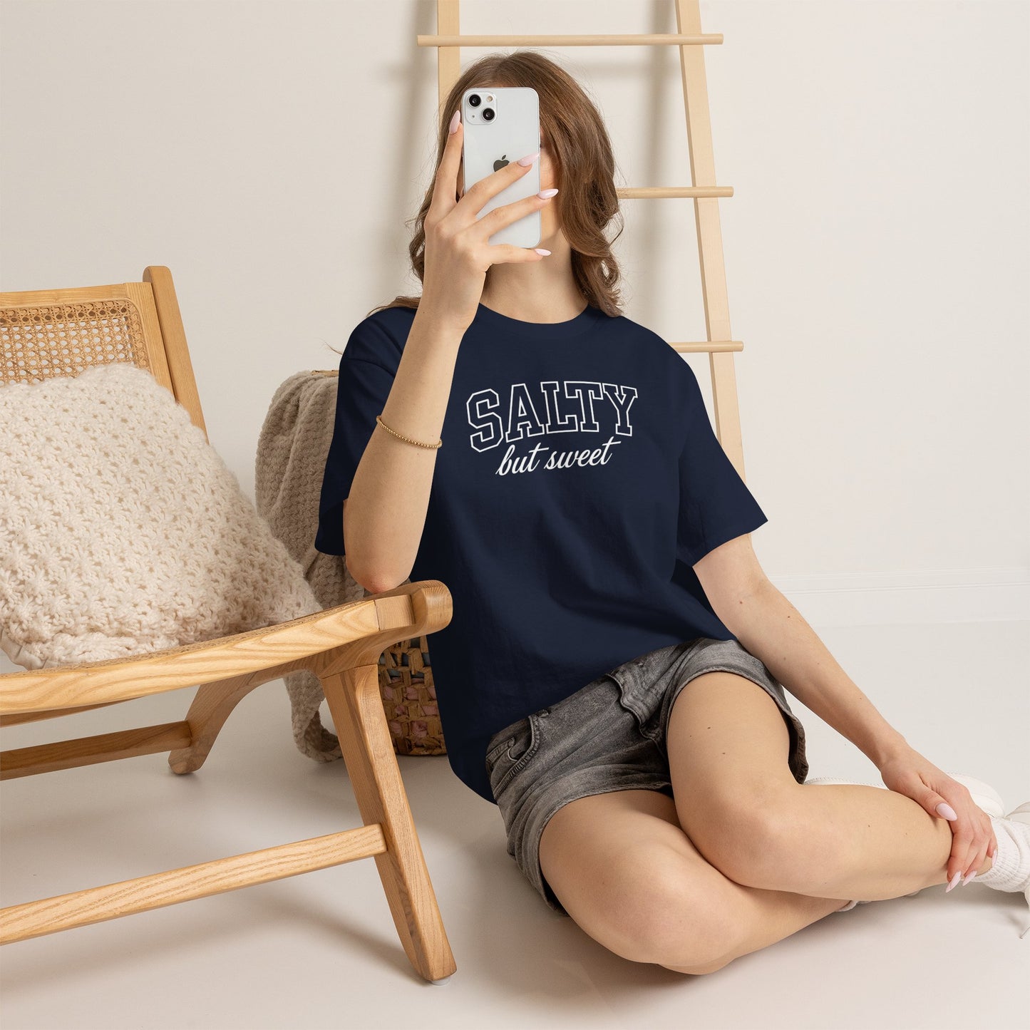 Salty But Sweet Tee — Funny Beach Vibe Cotton T‑Shirt