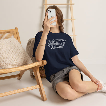 Salty But Sweet Tee — Funny Beach Vibe Cotton T‑Shirt