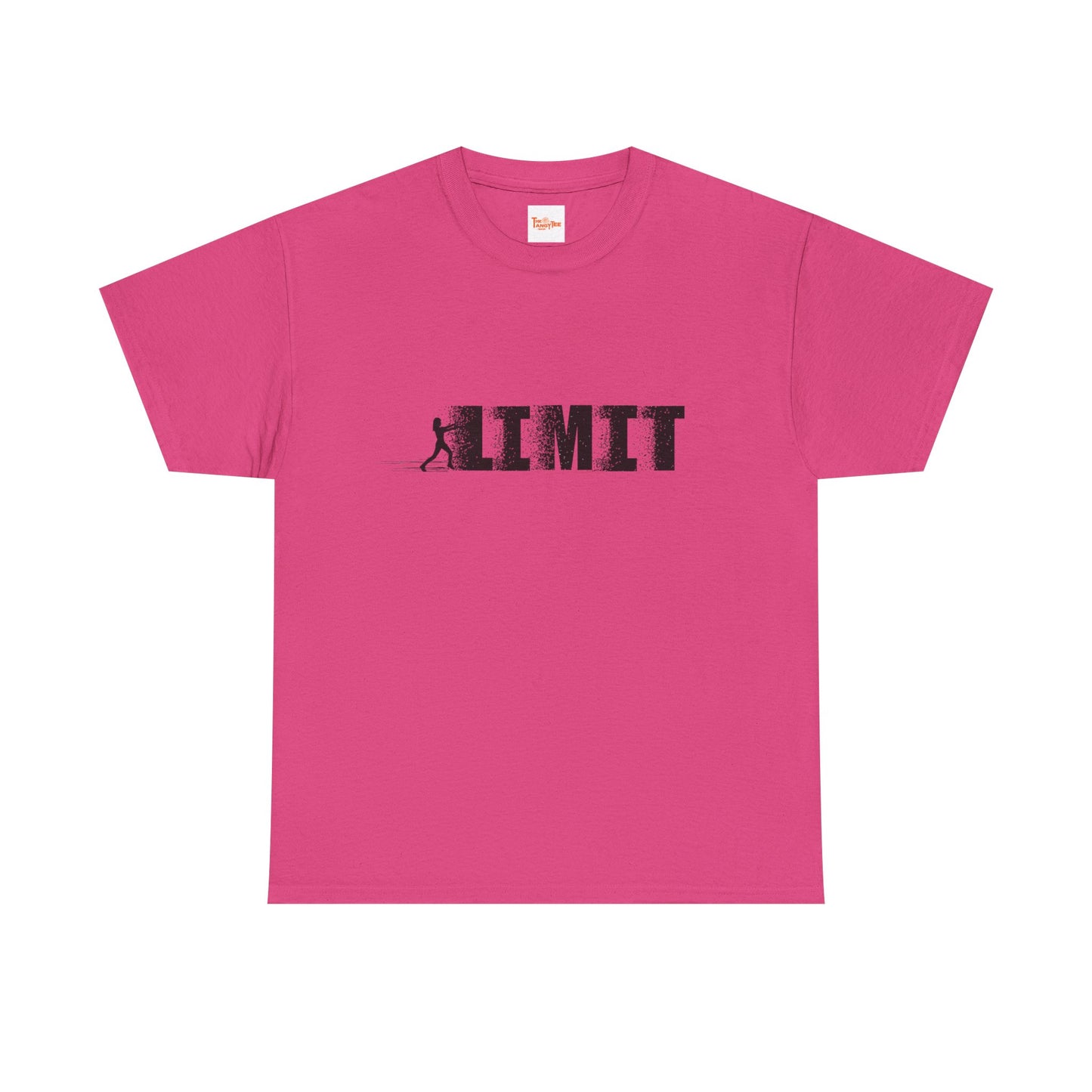 Limit Push Woman Silhouette T-Shirt — Inspirational Fitness Graphic Tee