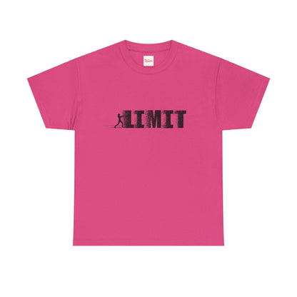 Limit Push Woman Silhouette T-Shirt — Inspirational Fitness Graphic Tee
