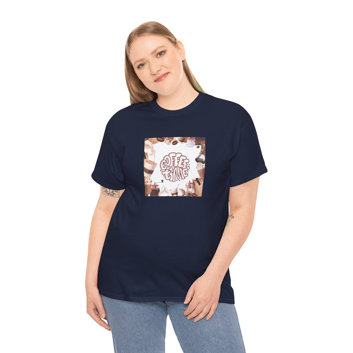 Coffee Time T-Shirt — Graphic Coffee Cups Tee