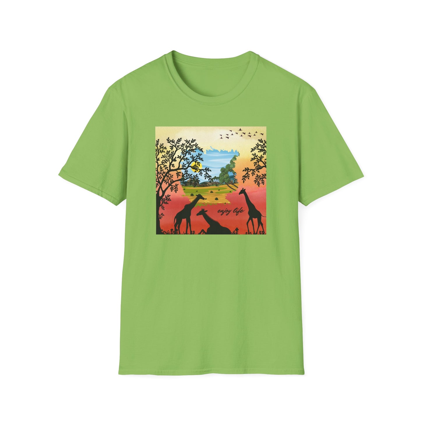 Giraffe Silhouette Unisex T-Shirt