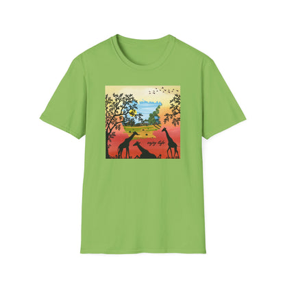Giraffe Silhouette Unisex T-Shirt