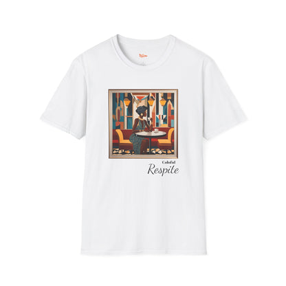 Art Deco Woman Colorful Respite Graphic T-Shirt