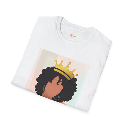 Crown Queen T-Shirt, Afro Art, Black Woman T-Shirt