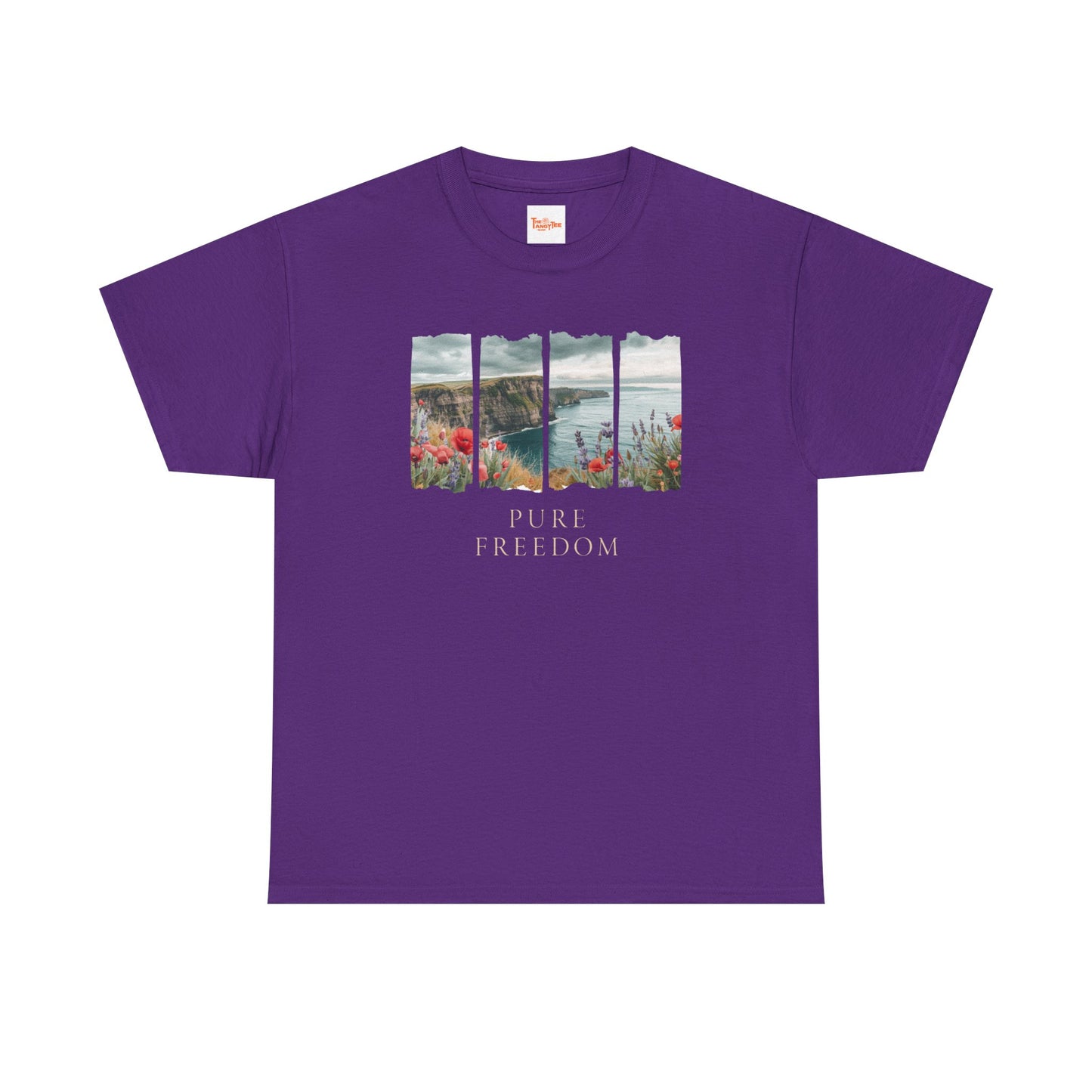 Pure Freedom Oceanside Cliff T-Shirt — Wildflower Beach Graphic Tee