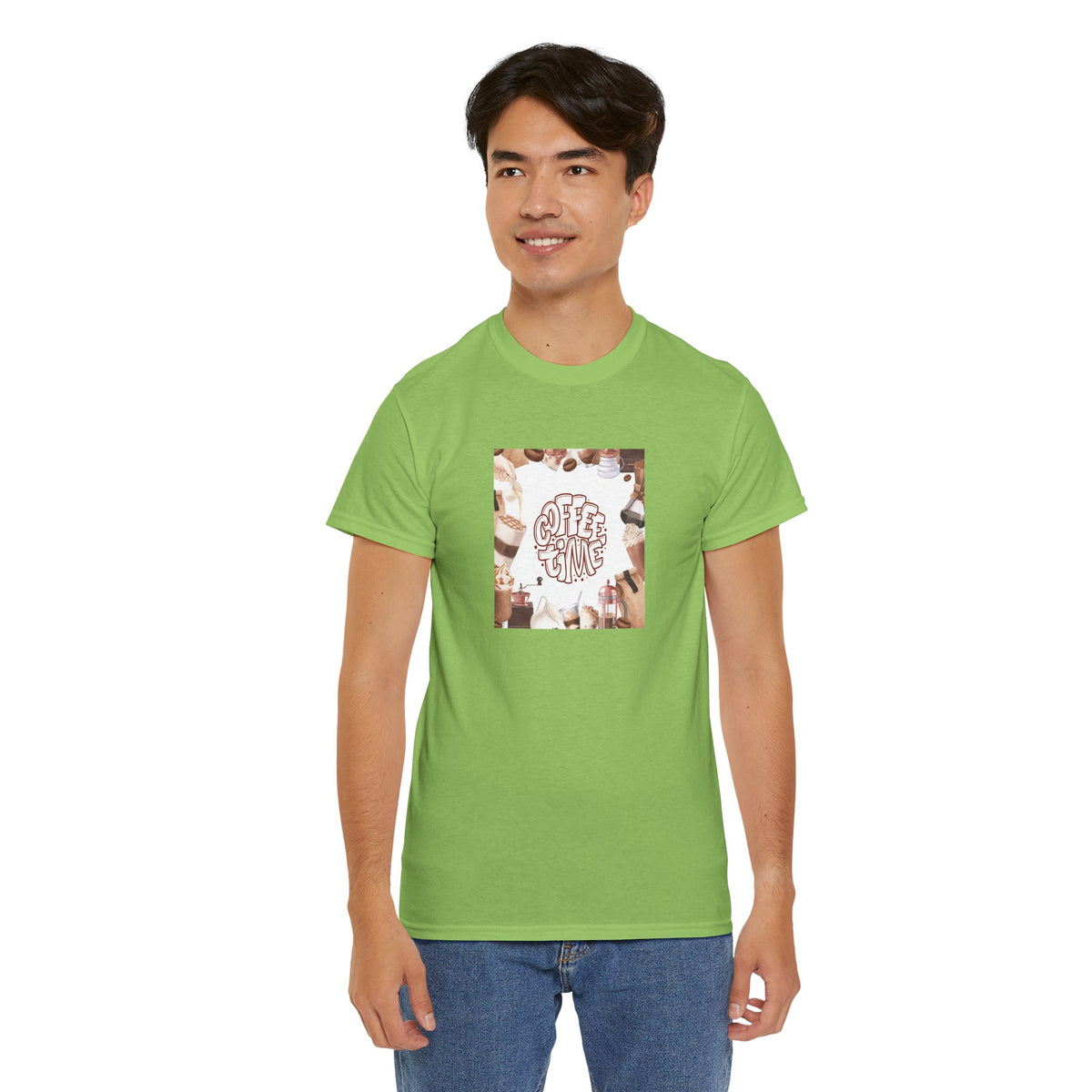 Coffee Time T-Shirt — Graphic Coffee Cups Tee