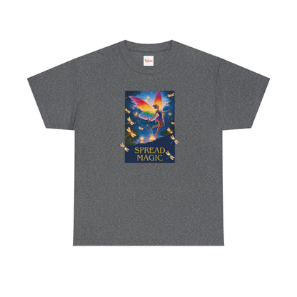 Spread Magic Fairy T-Shirt — Rainbow Wings Graphic Tee