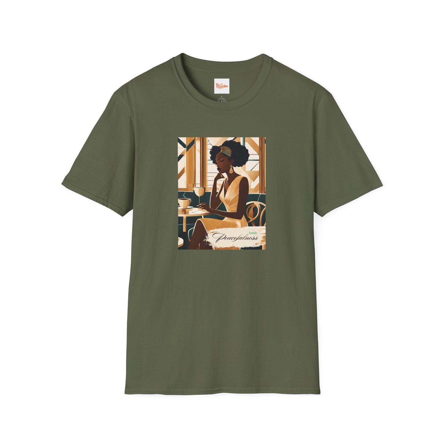Art Deco Woman Lovely Peacefulness Graphic T-Shirt