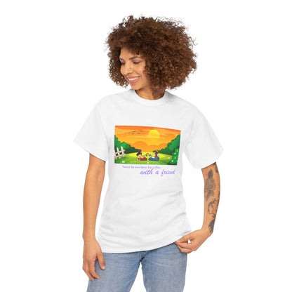 Coffee with a Friend Tee — 'Never Be Too Busy for Coffee' Sunset Park Graphic