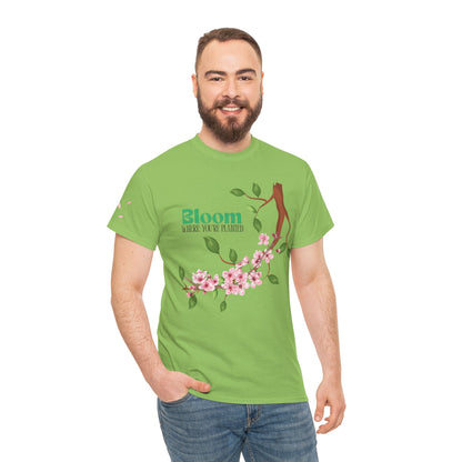 Graphic Tee - Bloom Where You're Planted, Trailing Vines Design