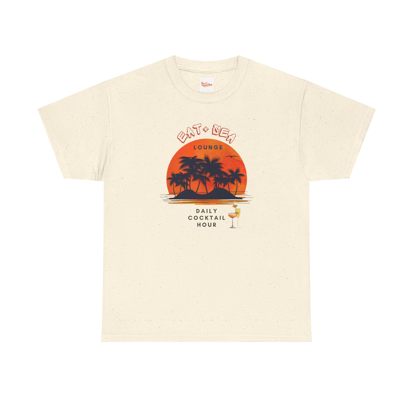 Graphic Sunset Eat + Sea Lounge Unisex Tee