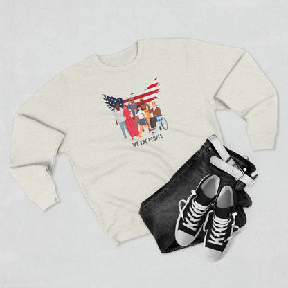 We the People Unisex Crewneck Sweatshirt American Flag Eagle Graphic