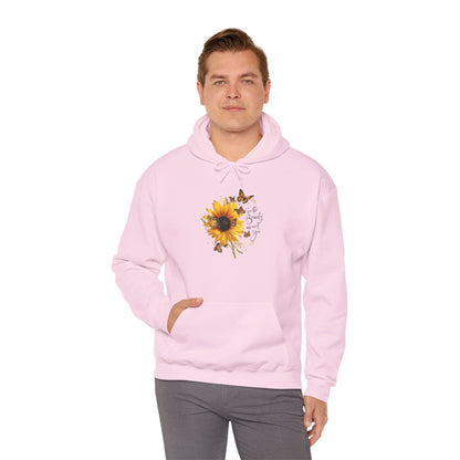 See the Beauty Around You Sunflower & Monarch Hoodie